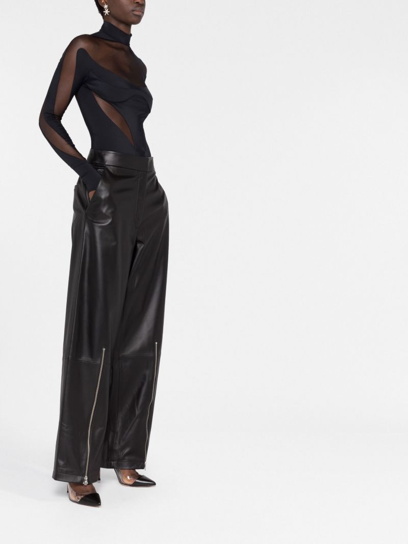 Black Illusion Semi-sheer Bodysuit