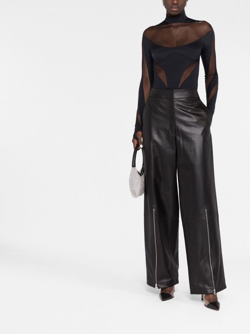 Black Illusion Semi-sheer Bodysuit