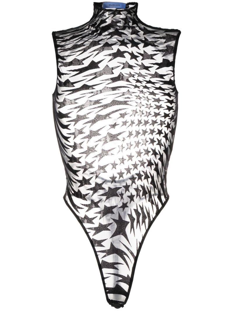Black Star Mesh Bodysuit
