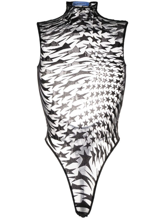 Black Star Mesh Bodysuit