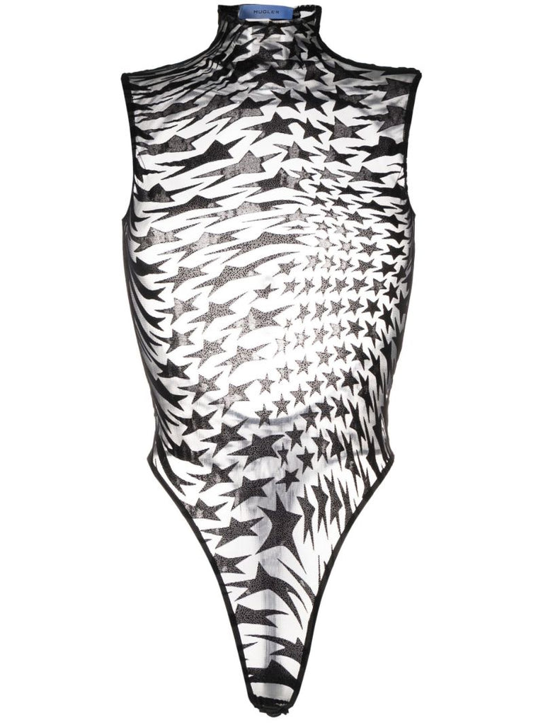 Black Star Mesh Bodysuit