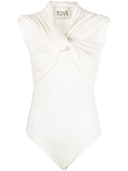 White Florence Twisted Bodysuit