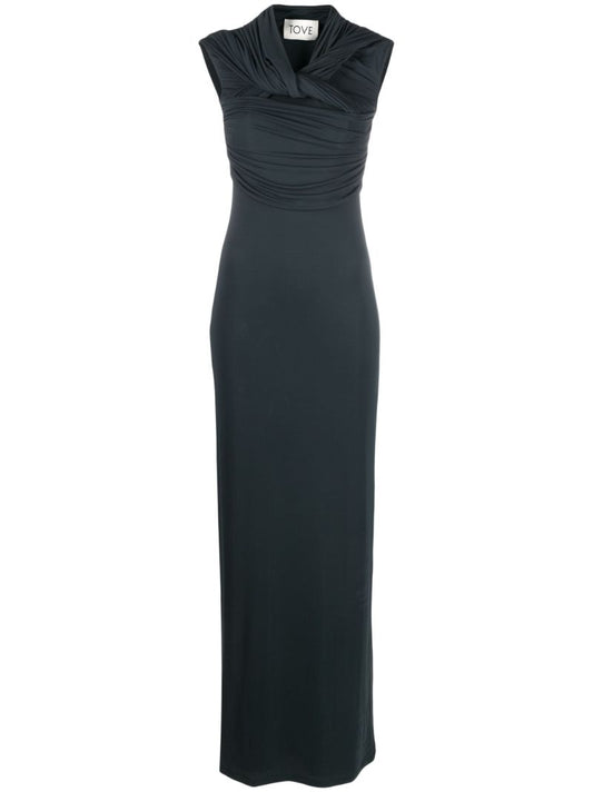 Green Lorna Twisted Maxi Dress