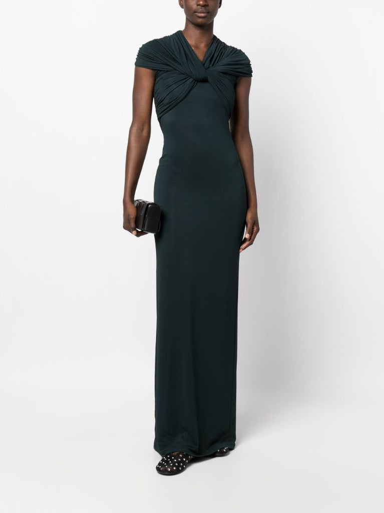 Green Lorna Twisted Maxi Dress