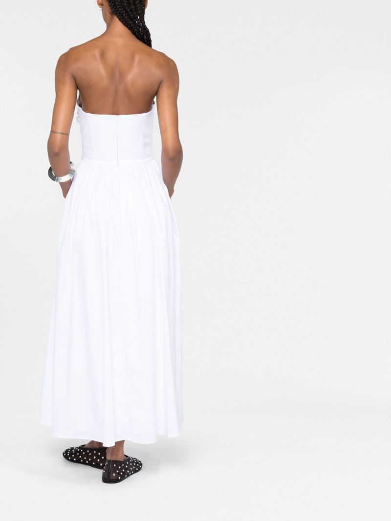 White Juliet Strapless Organic Cotton Dress