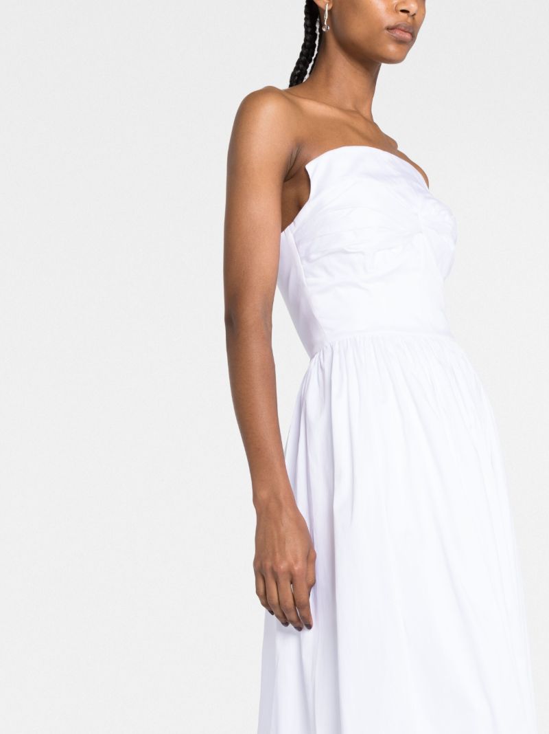 White Juliet Strapless Organic Cotton Dress