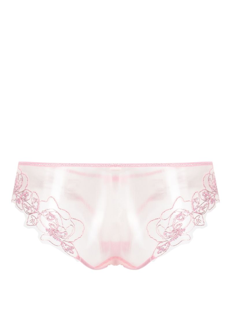 Pink Lindie Embroidered Briefs