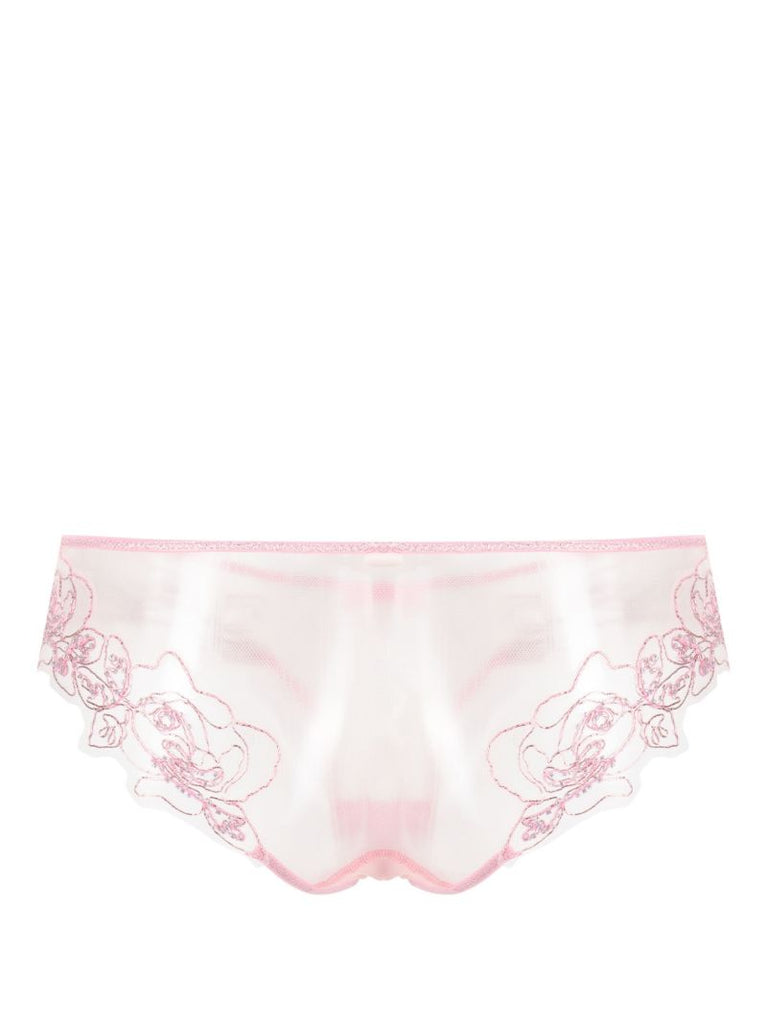 Pink Lindie Embroidered Briefs