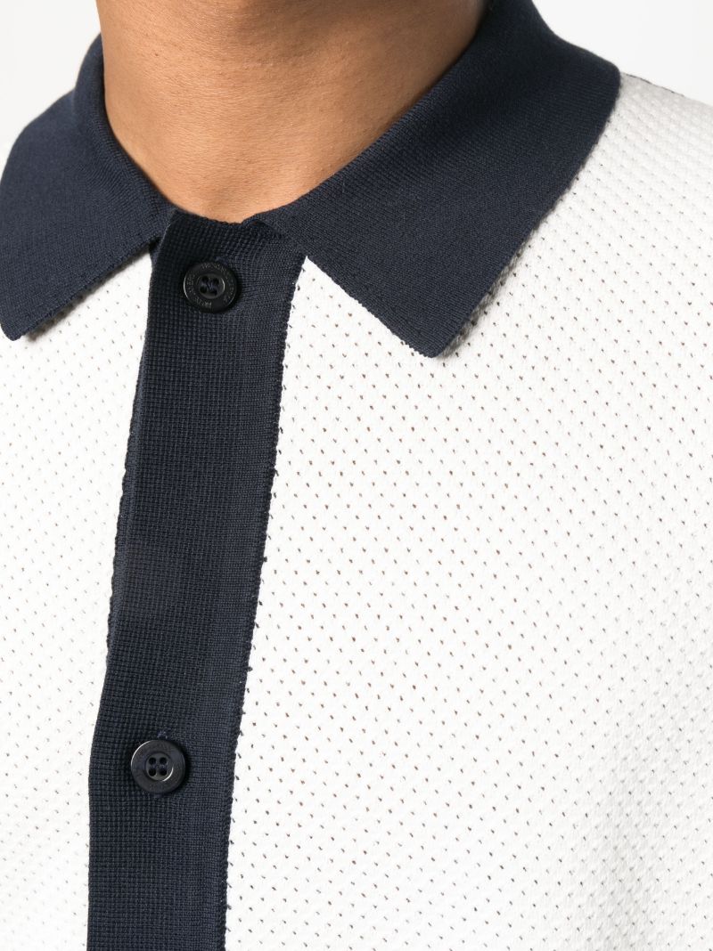White Barretos Short-sleeve Cardigan