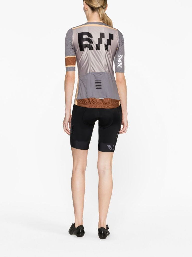 X Browns Grey Pro Team Aero Cycling Jersey