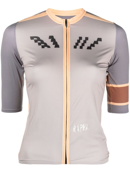 X Browns Grey Pro Team Aero Cycling Jersey