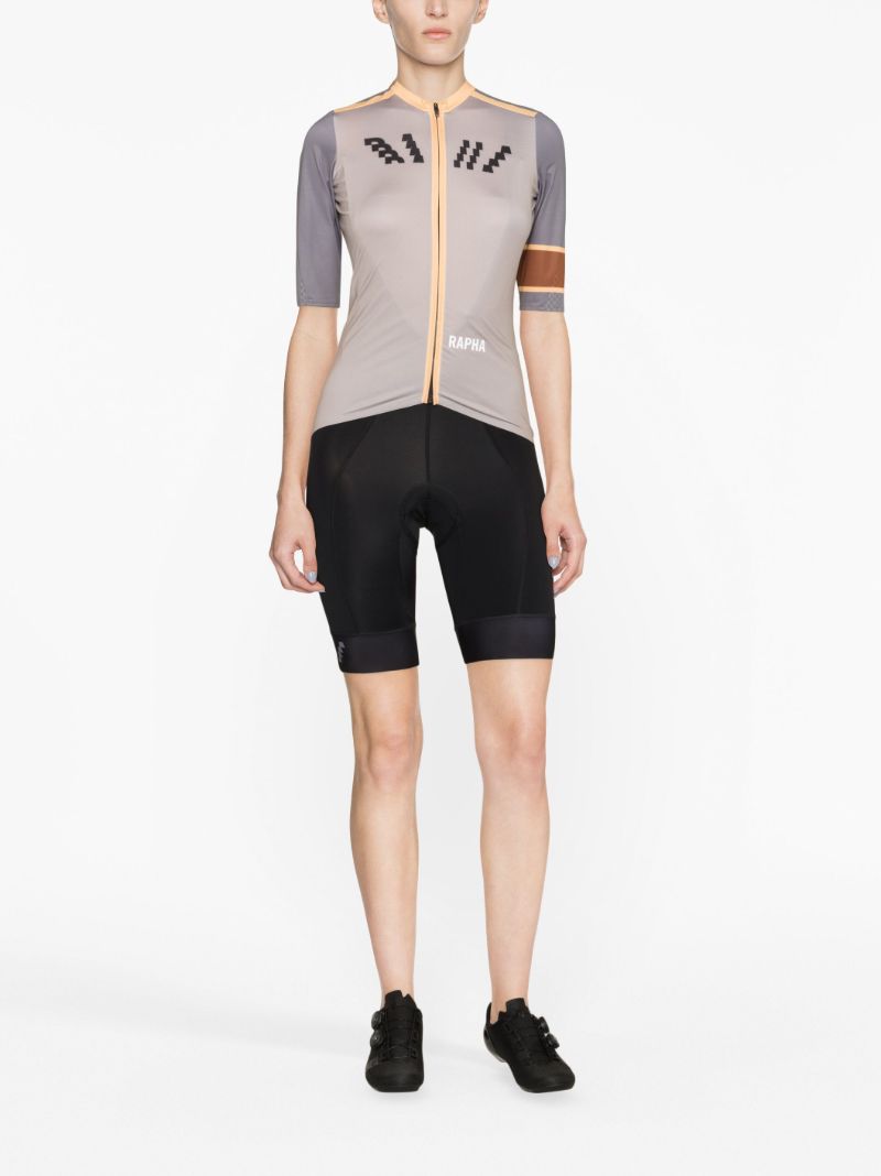 X Browns Grey Pro Team Aero Cycling Jersey