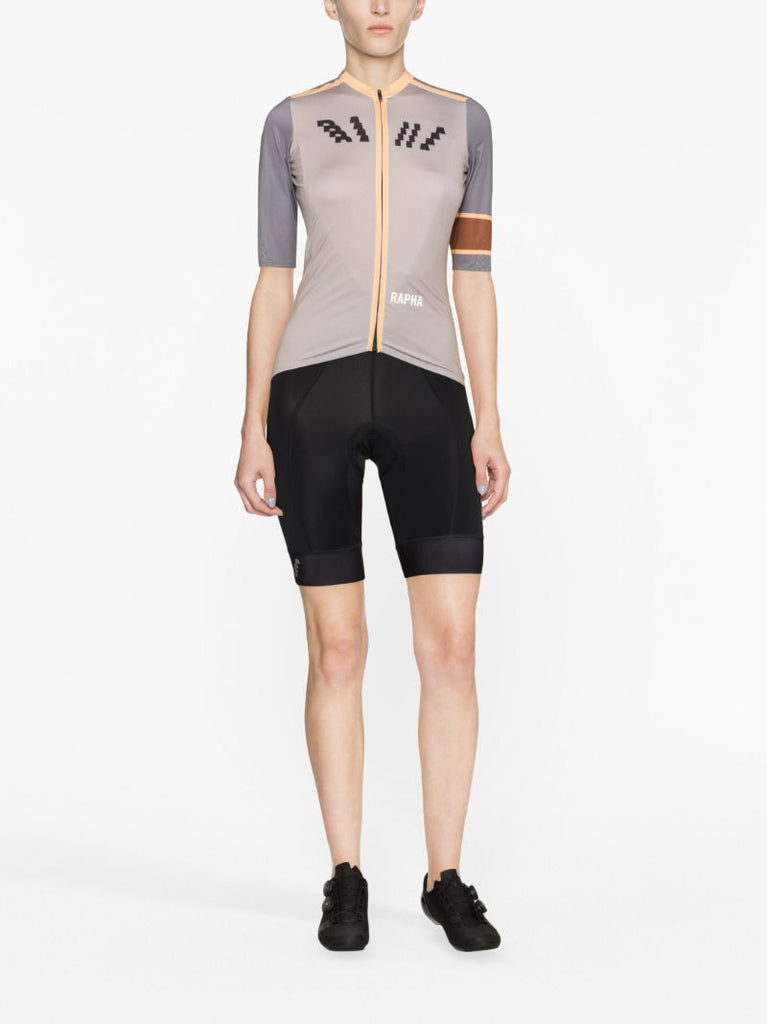 X Browns Grey Pro Team Aero Cycling Jersey