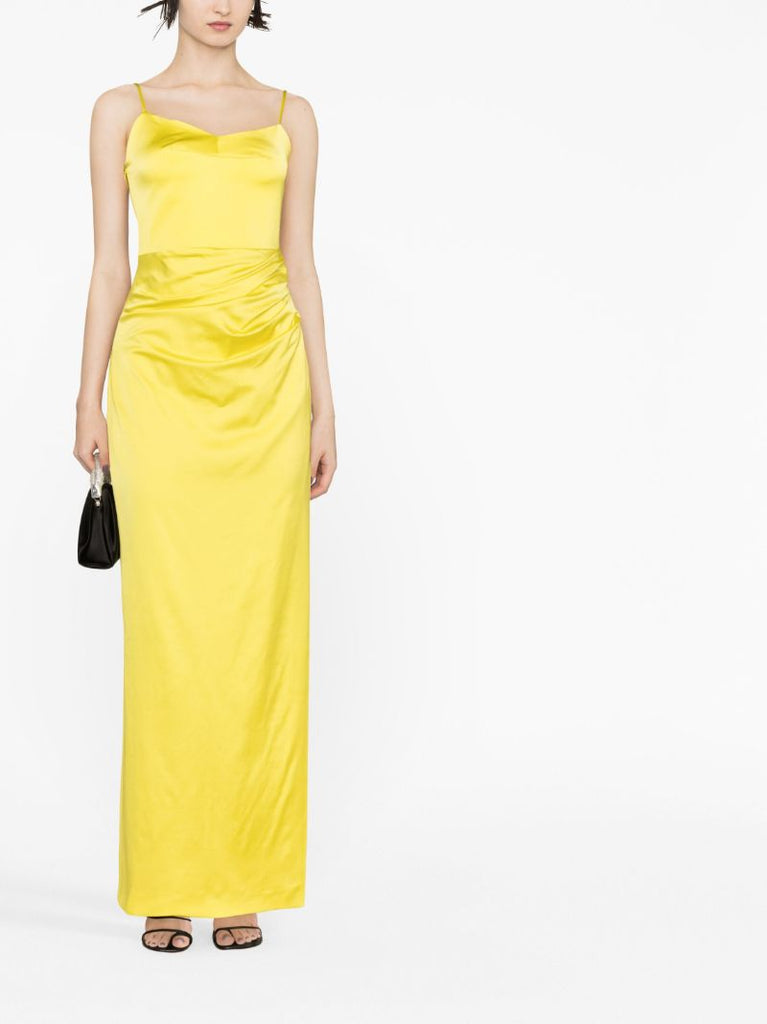 Yellow Vona Sleeveless Maxi Dress