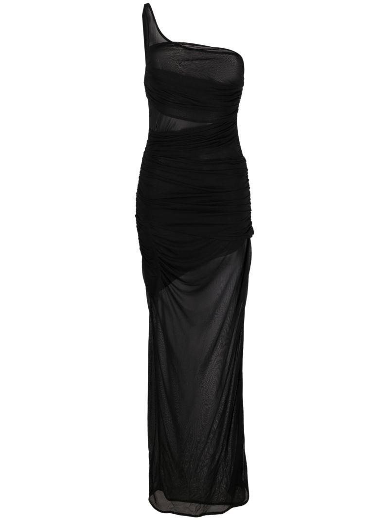 Black Moni One Shoulder Maxi Dress