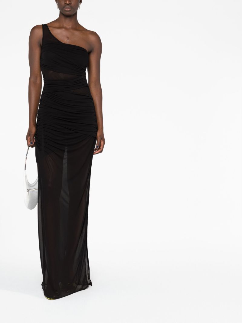 Black Moni One Shoulder Maxi Dress