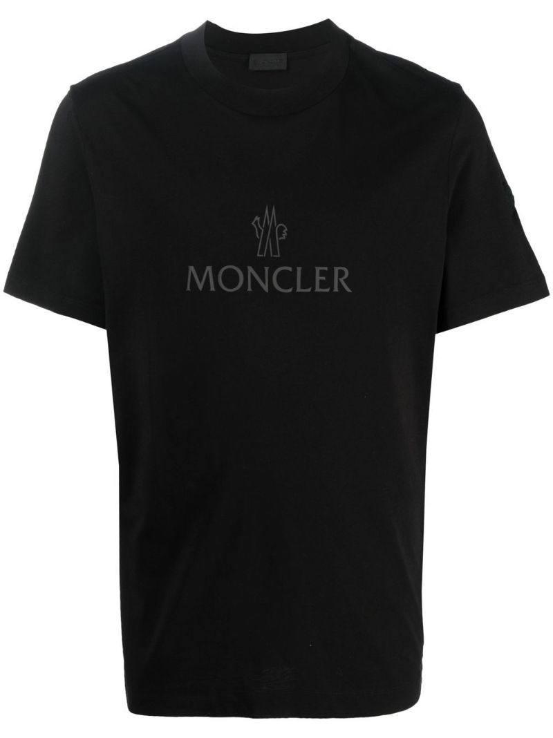 Black Logo Print T-shirt