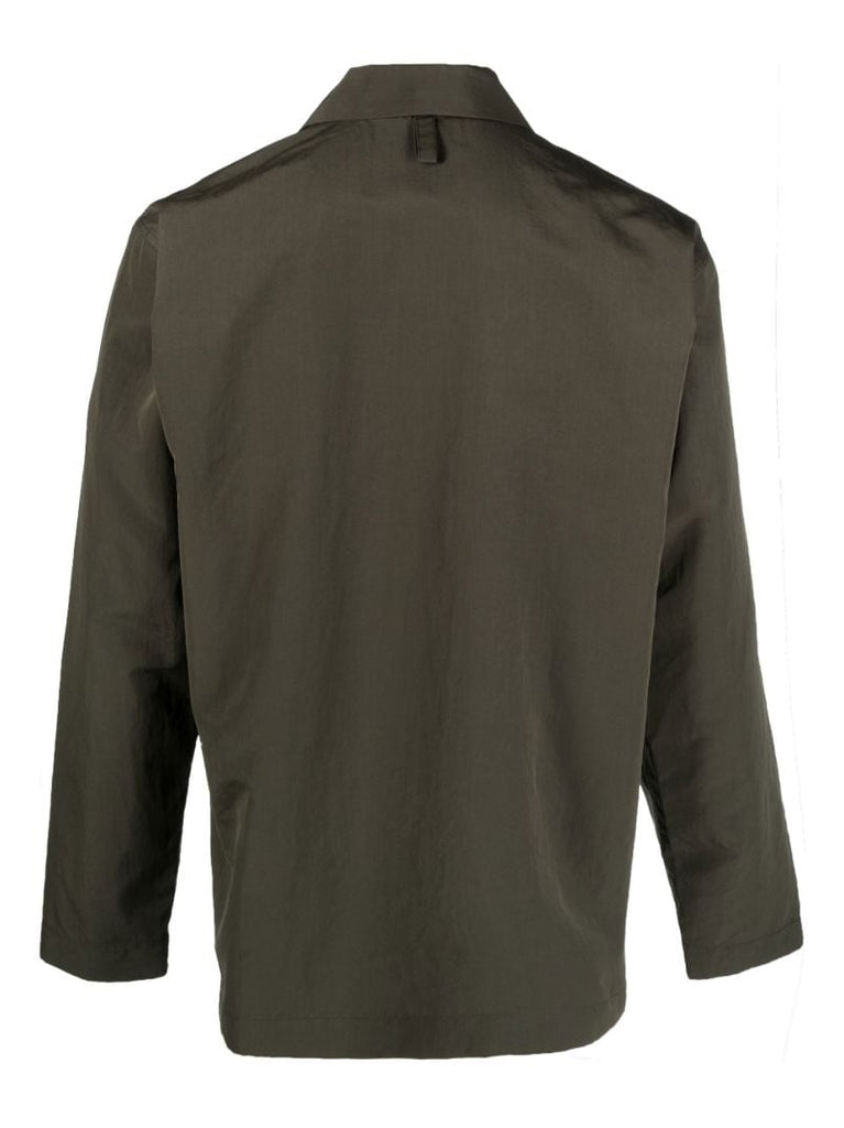 Green Long Sleeve Buttoned Shirt