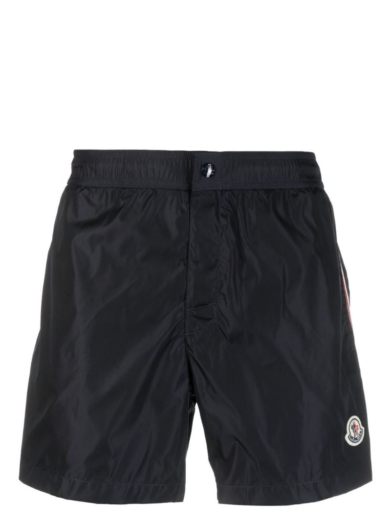 Blue Logo-appliquÃ_x0083_Â© Swim Shorts