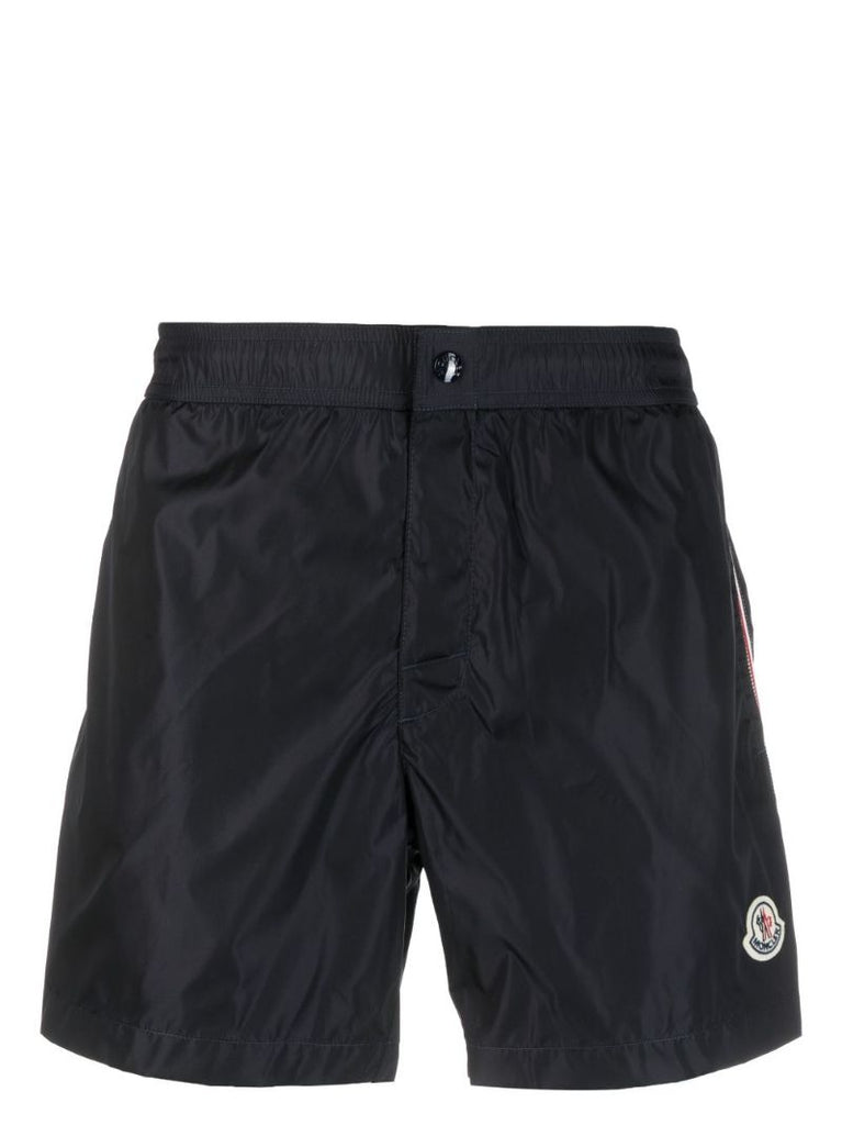 Blue Logo-appliquÃ_x0083_Â© Swim Shorts