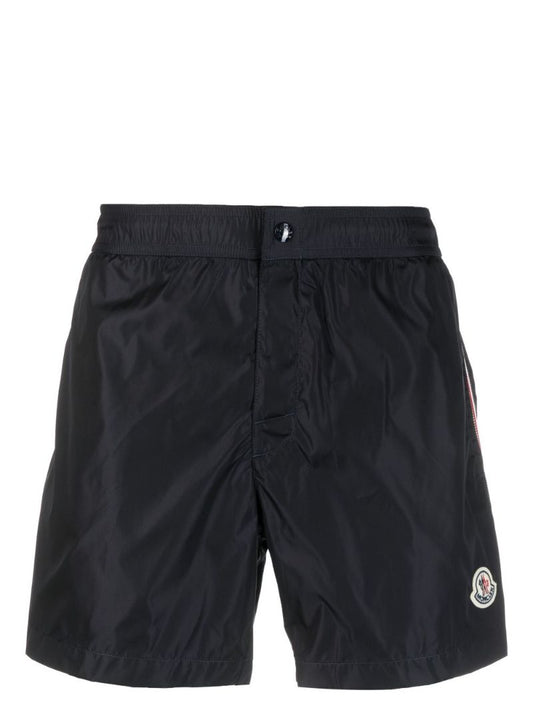 Blue Logo-appliquÃ_x0083_Â© Swim Shorts