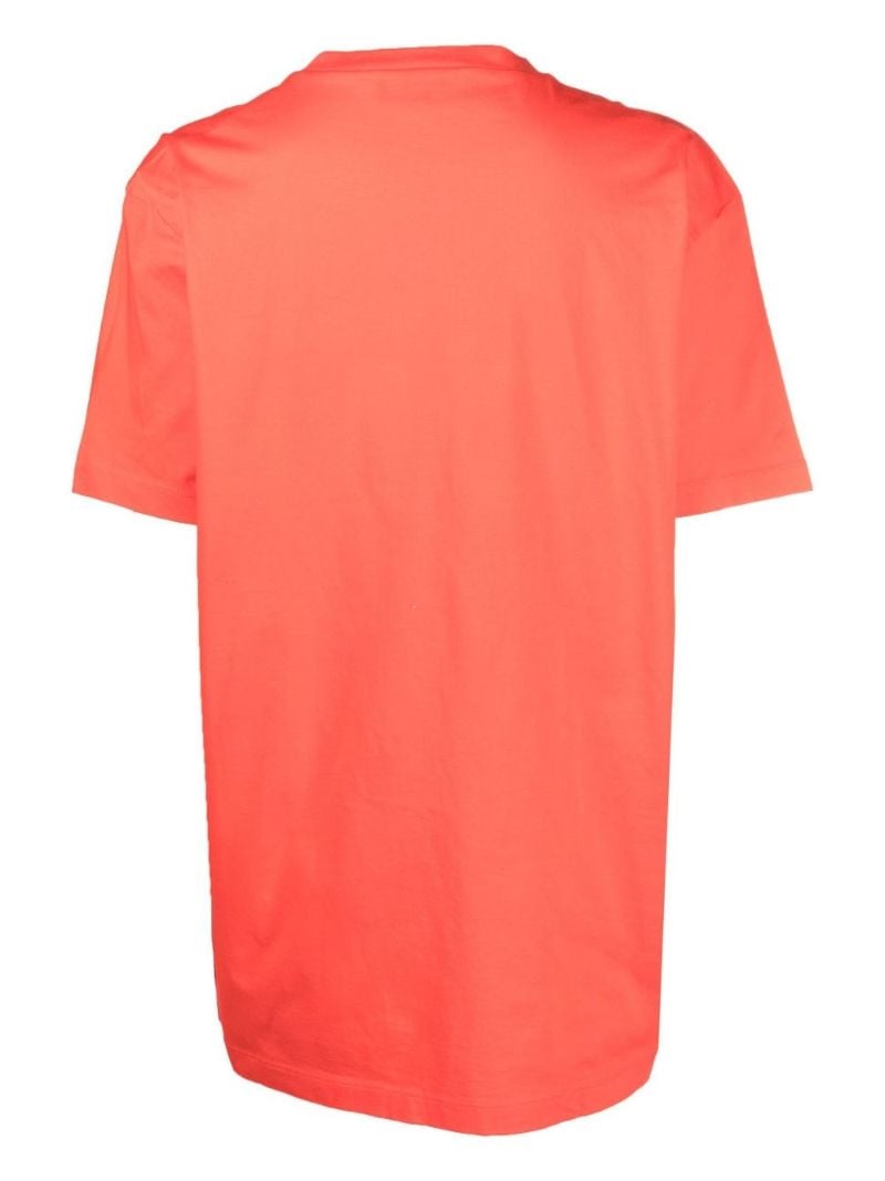 Orange Icon Logo Print T-shirt