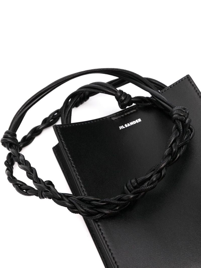 Black Tangle Small Leather Cross Body Bag