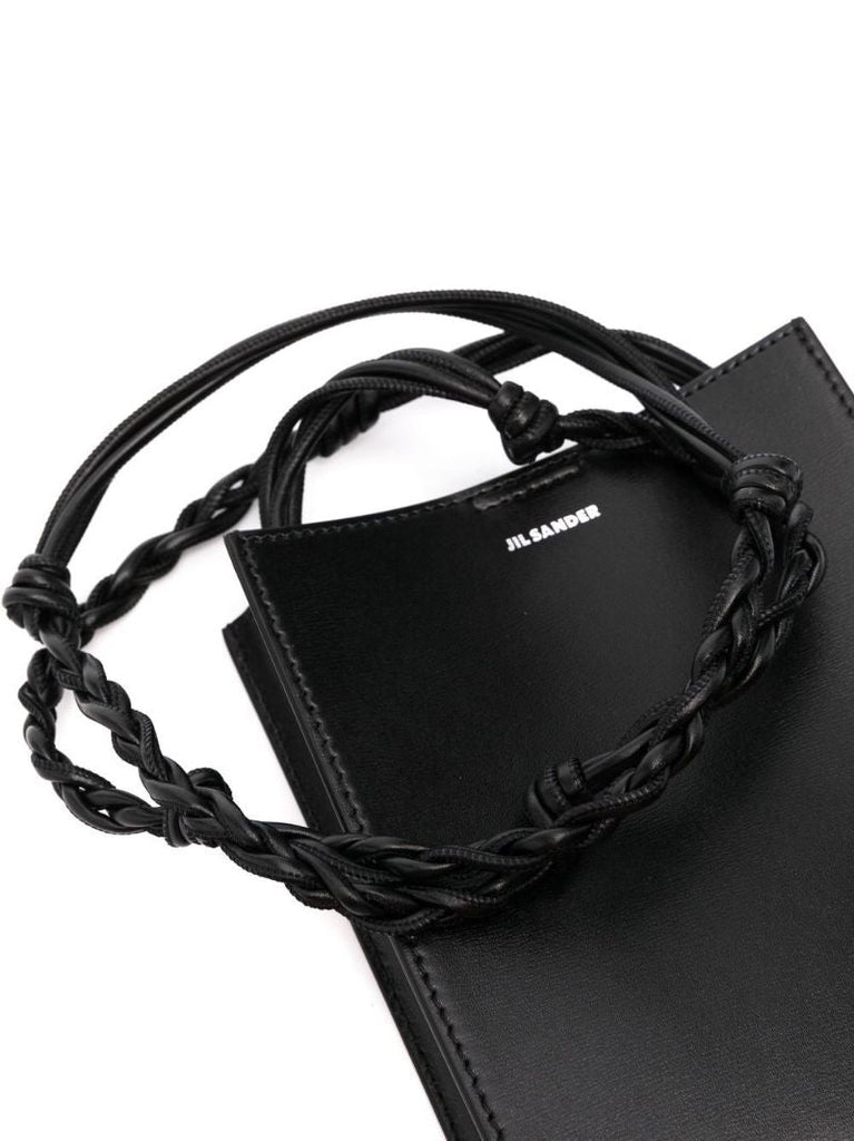 Black Tangle Small Leather Cross Body Bag
