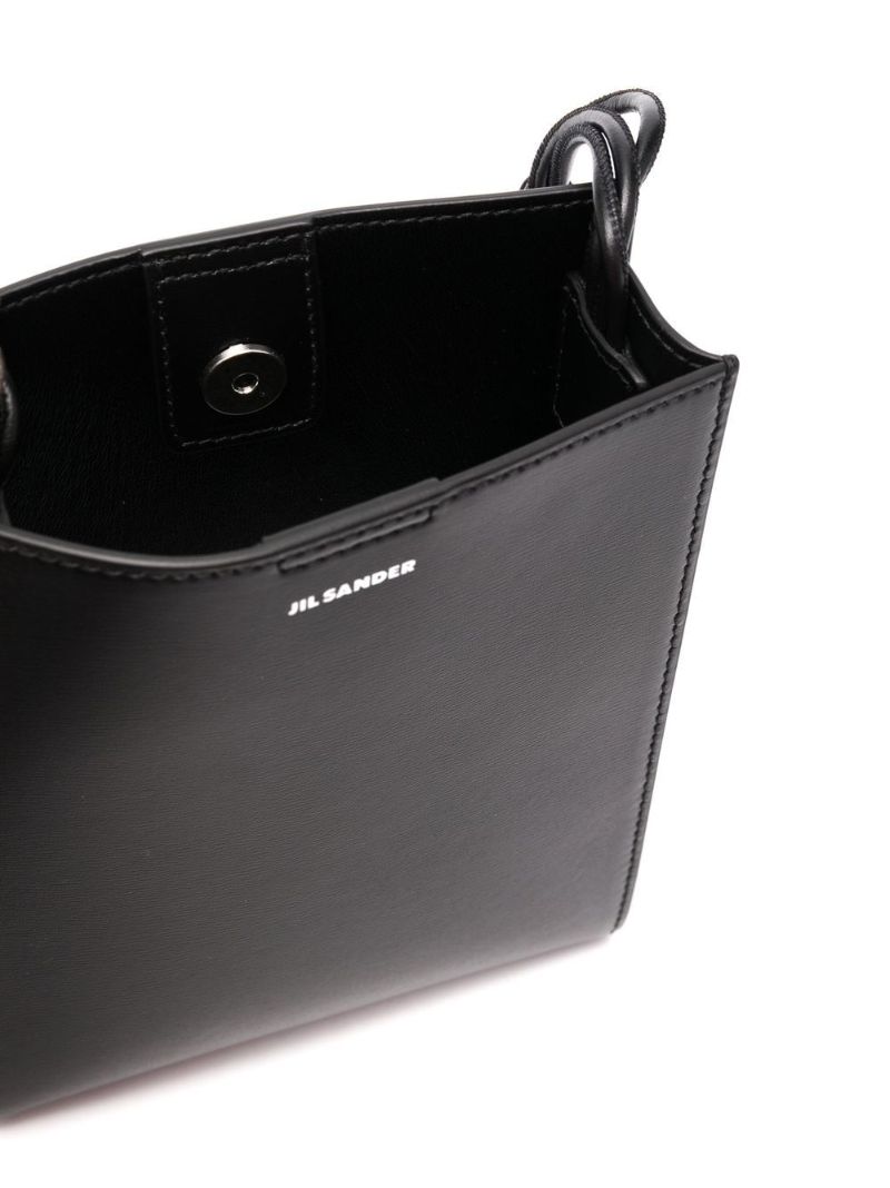Black Tangle Small Leather Cross Body Bag