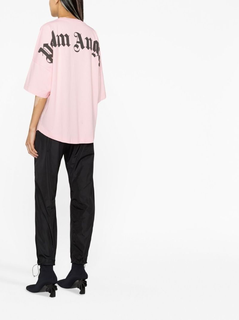 Pink Core Classic Logo Cotton T-shirt