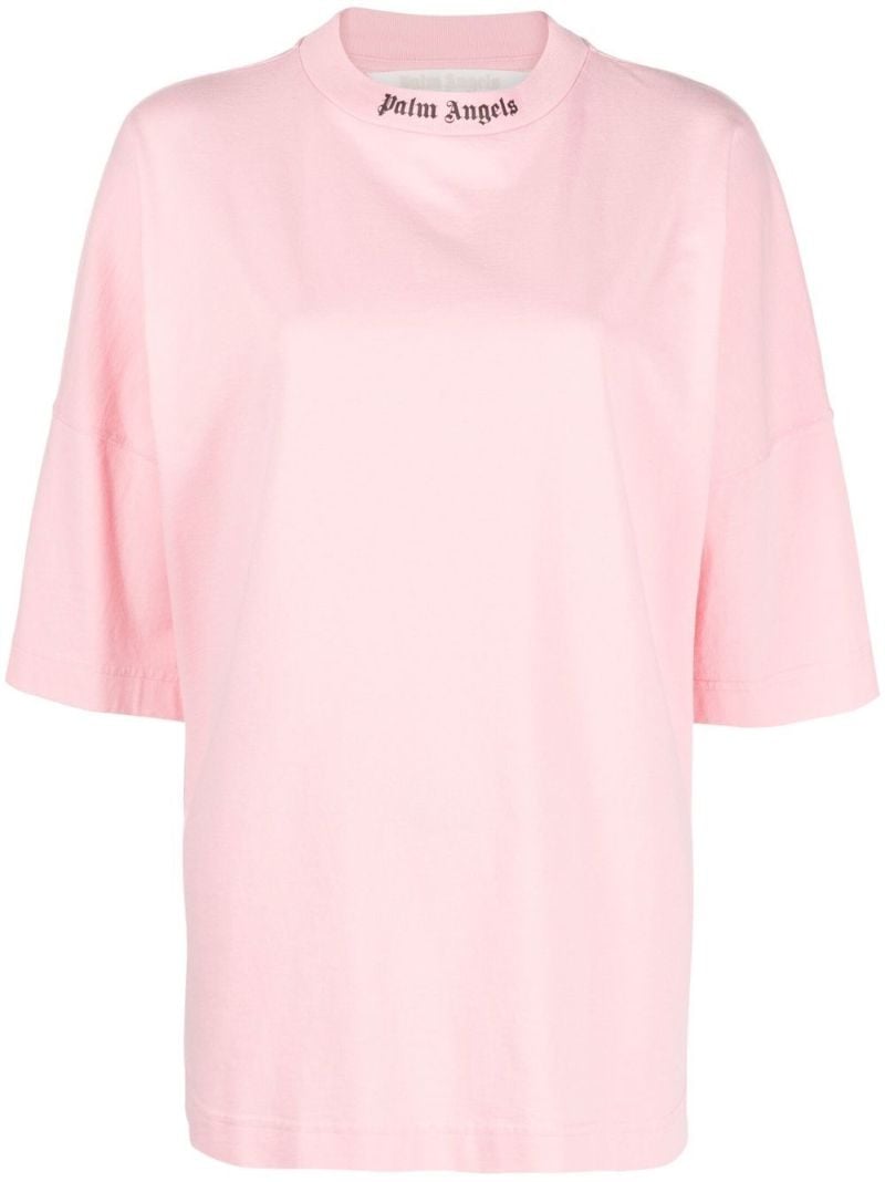 Pink Core Classic Logo Cotton T-shirt