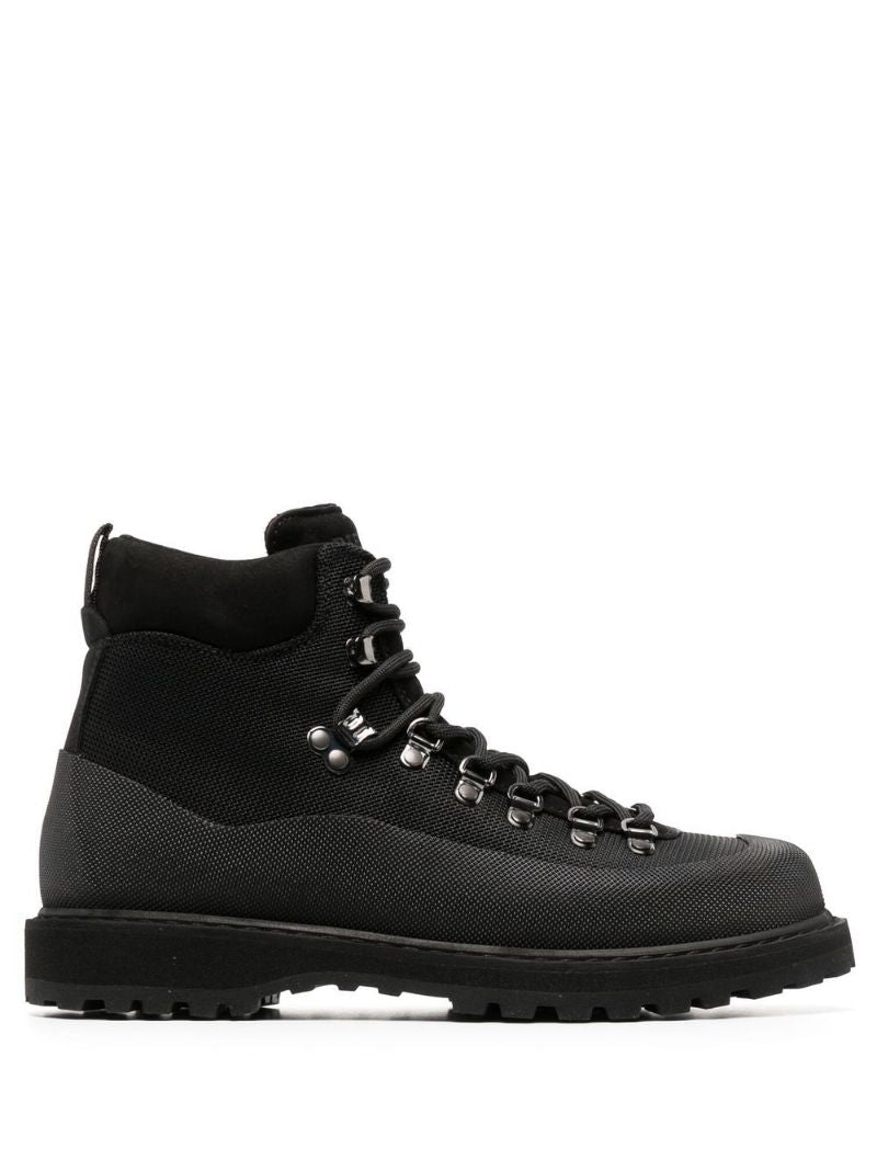 Black Lace Up Hiker Boots