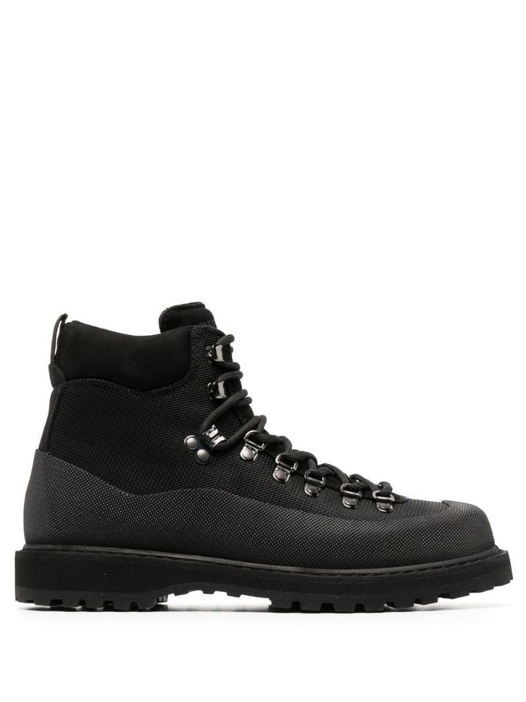 Black Lace Up Hiker Boots