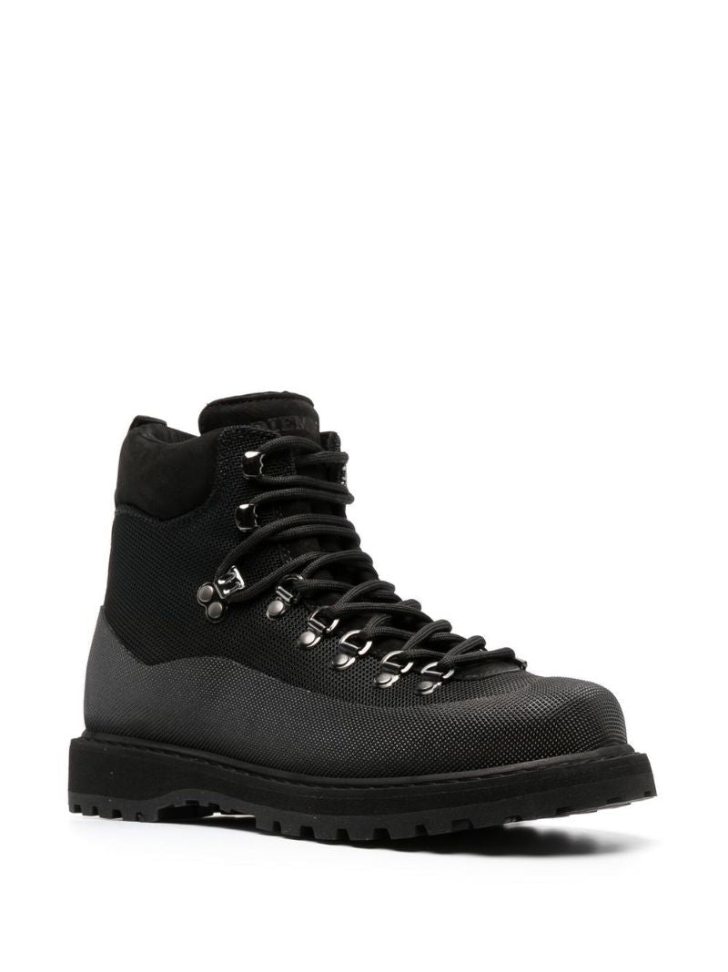 Black Lace Up Hiker Boots