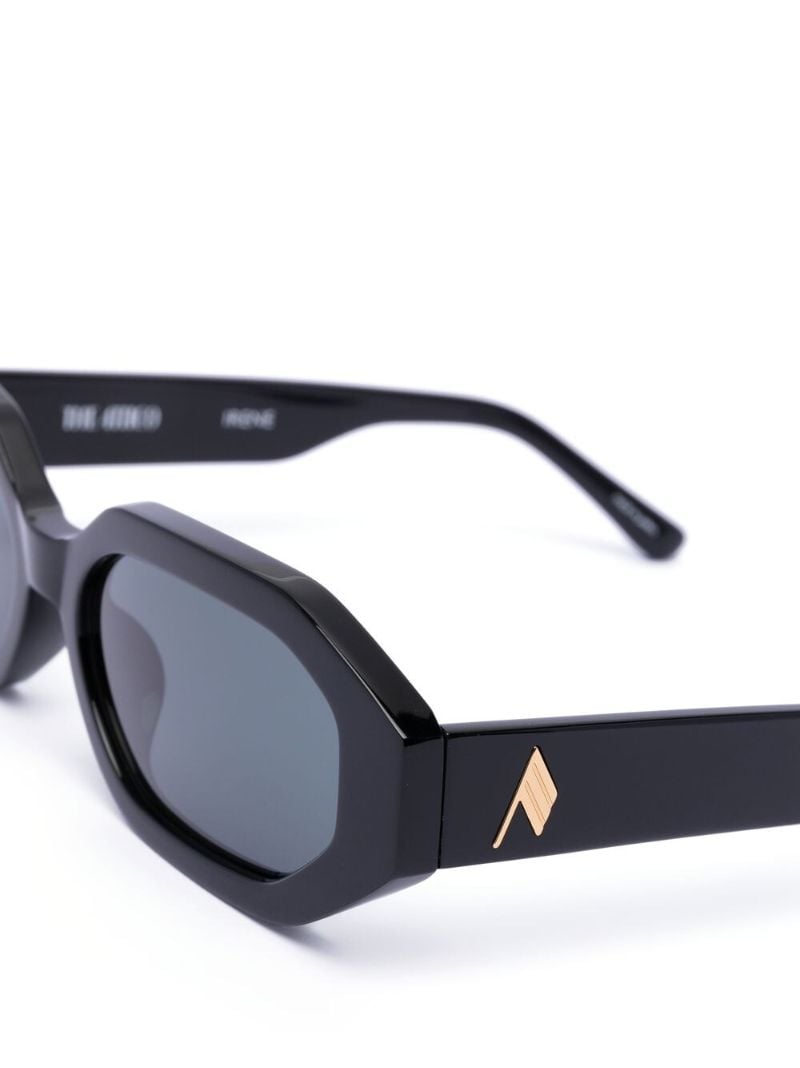 Black Irene Oval Sunglasses