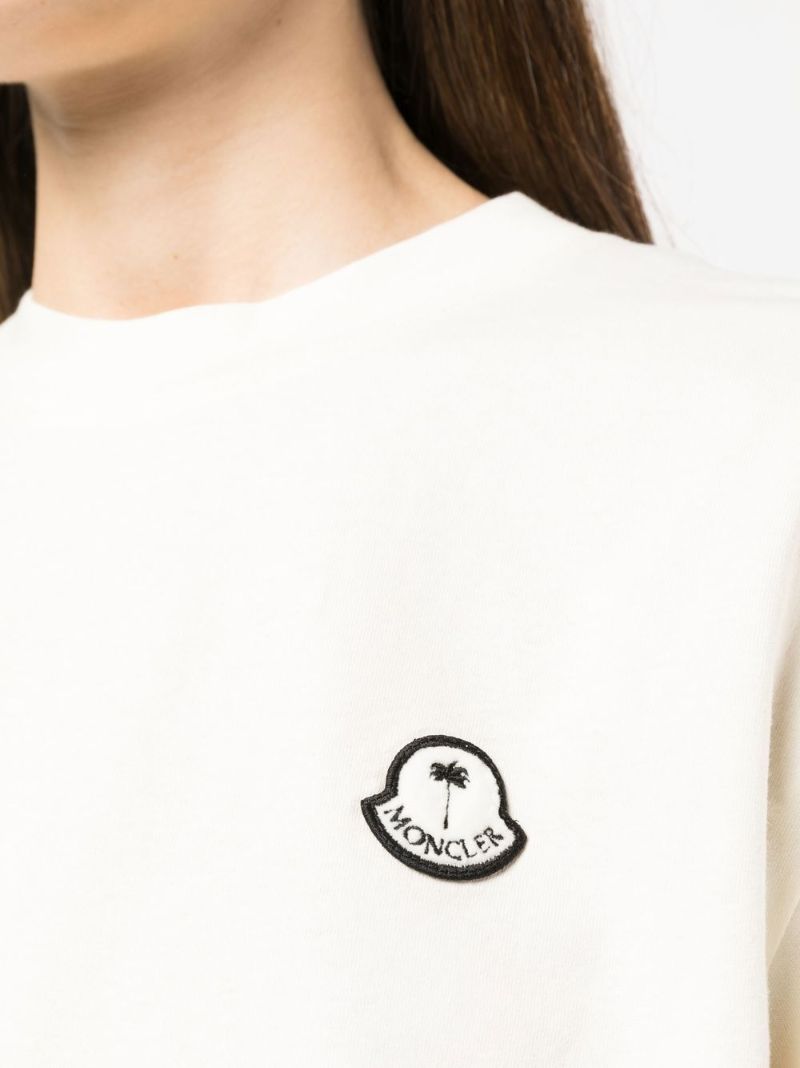 X Palm Angels White Logo Patch T-shirt