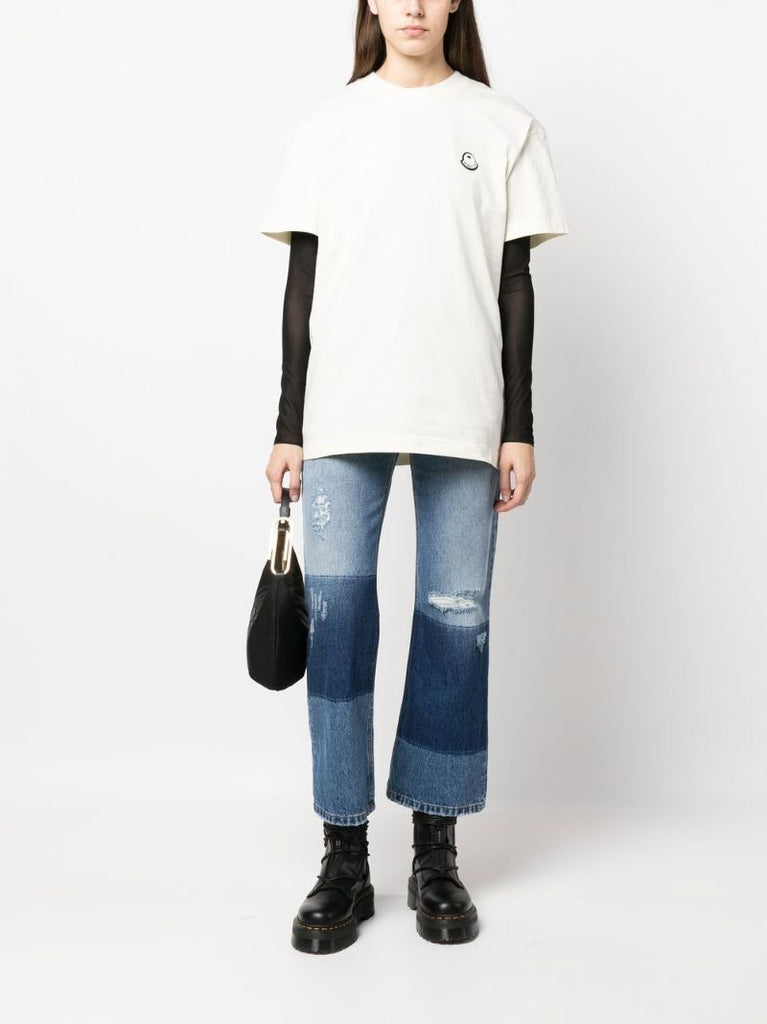 X Palm Angels White Logo Patch T-shirt