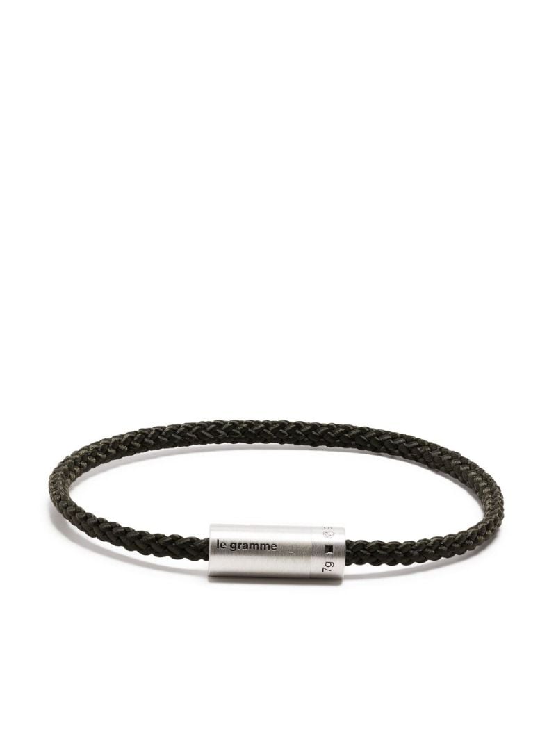 Sterling Silver Le 7g Brushed Nato Cable Bracelet