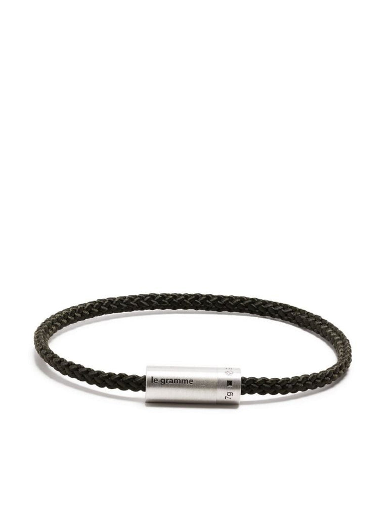 Sterling Silver Le 7g Brushed Nato Cable Bracelet