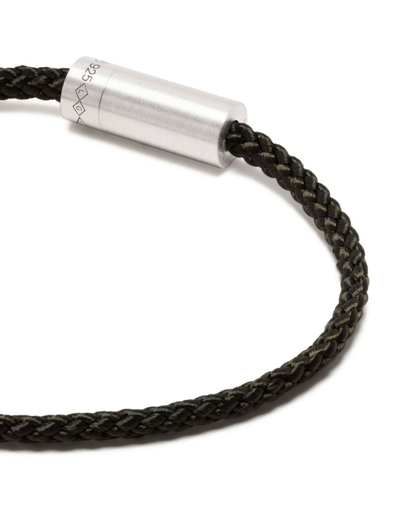 Sterling Silver Le 7g Brushed Nato Cable Bracelet