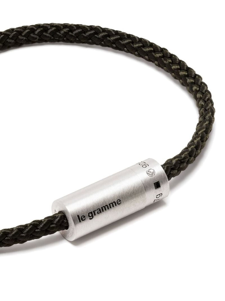 Sterling Silver Le 7g Brushed Nato Cable Bracelet