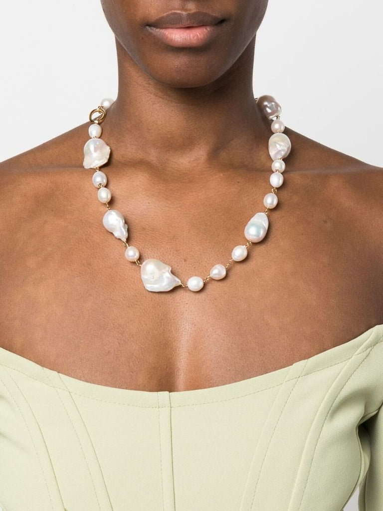 Gold-tone Pearl Necklace