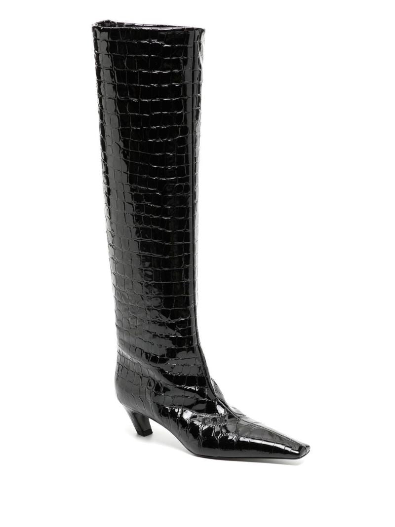 Black the Davis 50 Leather Knee-high Boots