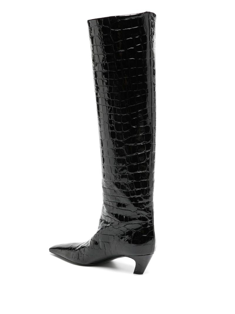 Black the Davis 50 Leather Knee-high Boots