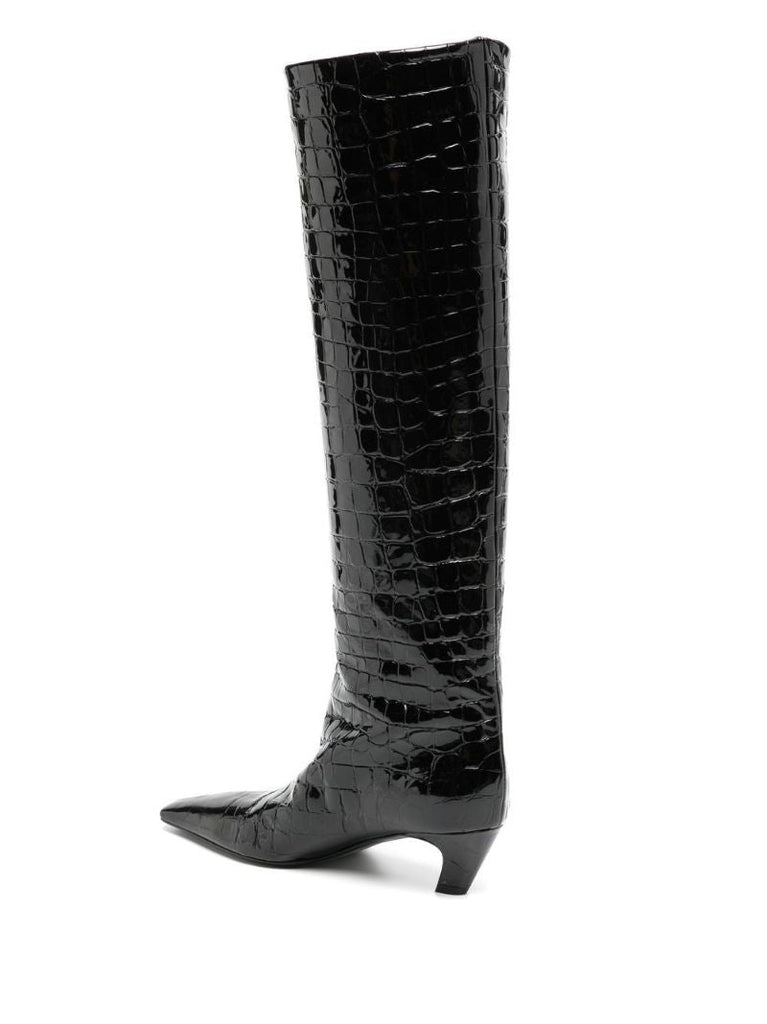 Black the Davis 50 Leather Knee-high Boots