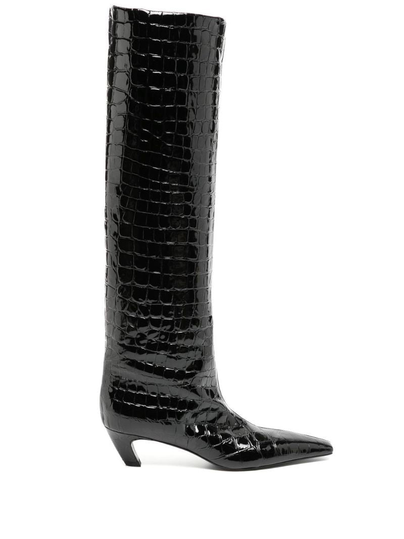 Black the Davis 50 Leather Knee-high Boots