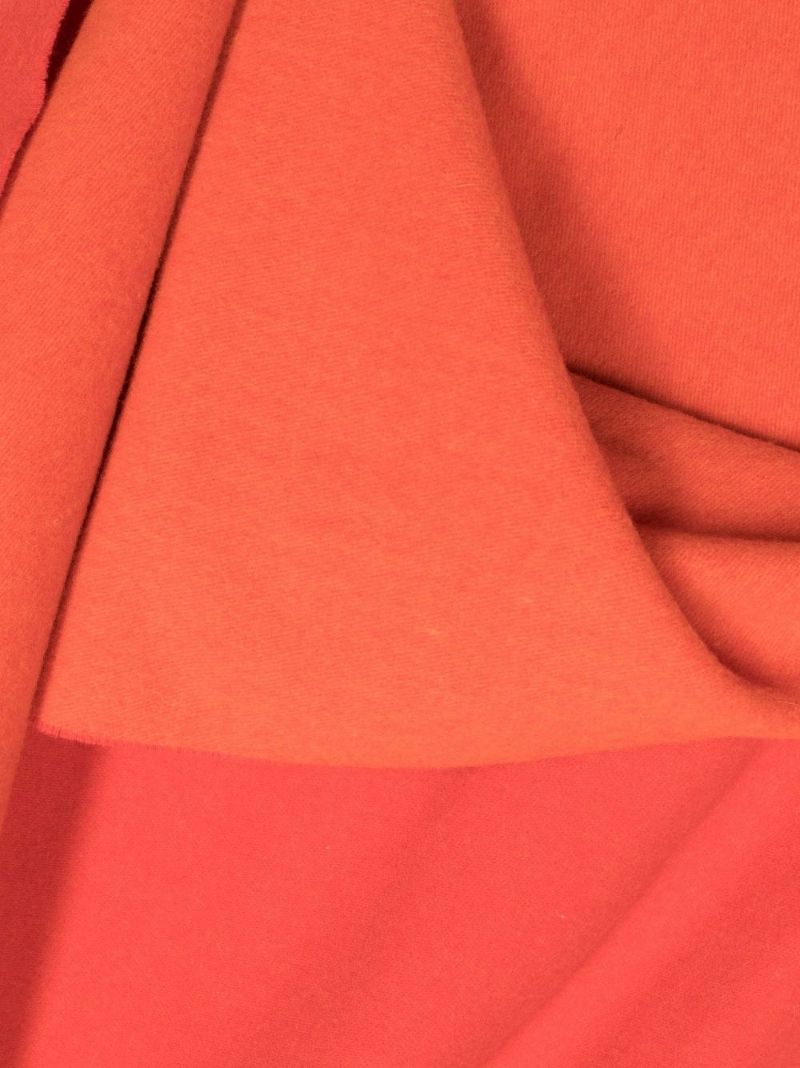 Orange Logo Wool Scarf