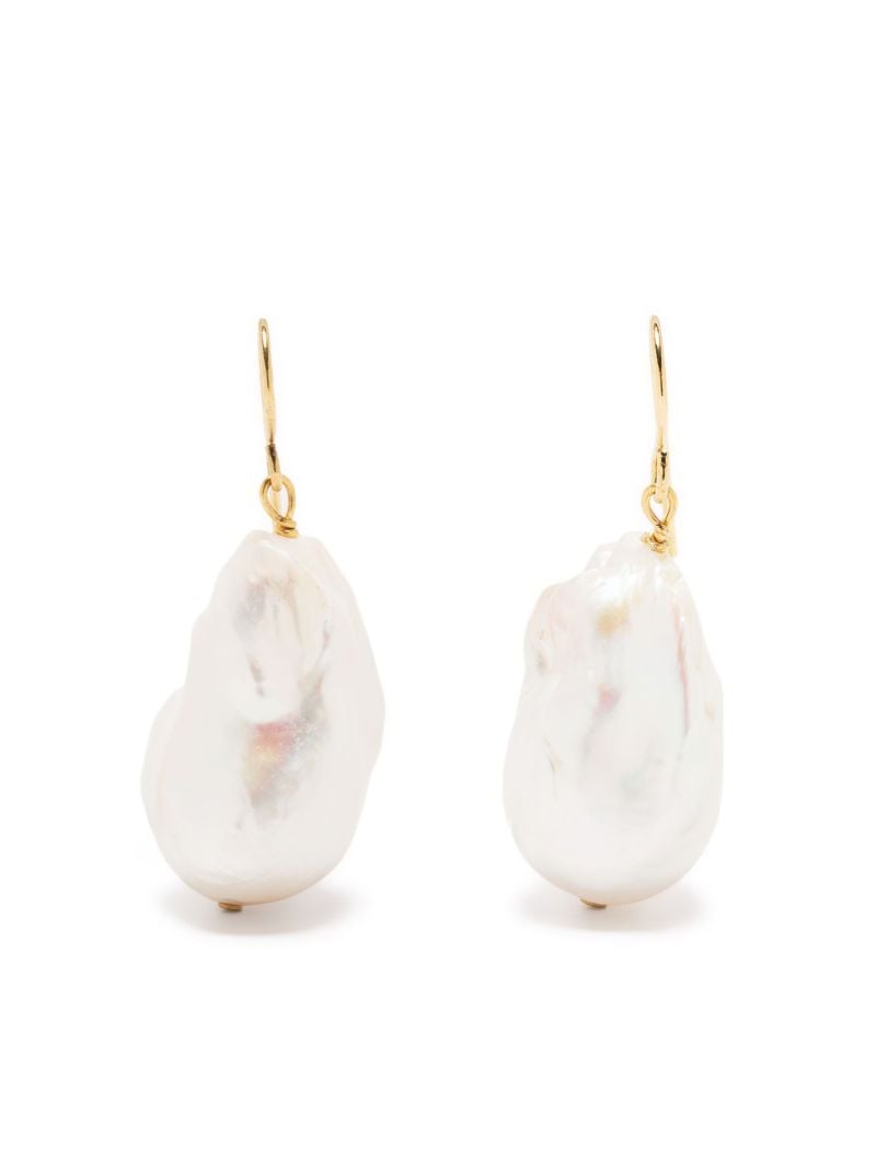 Gold-tone Pearl Drop Earrings