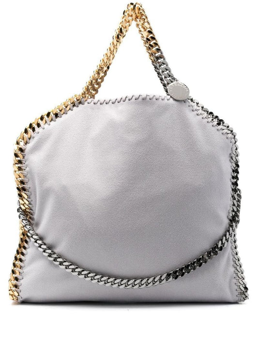 Grey Falabella Foldover Tote Bag