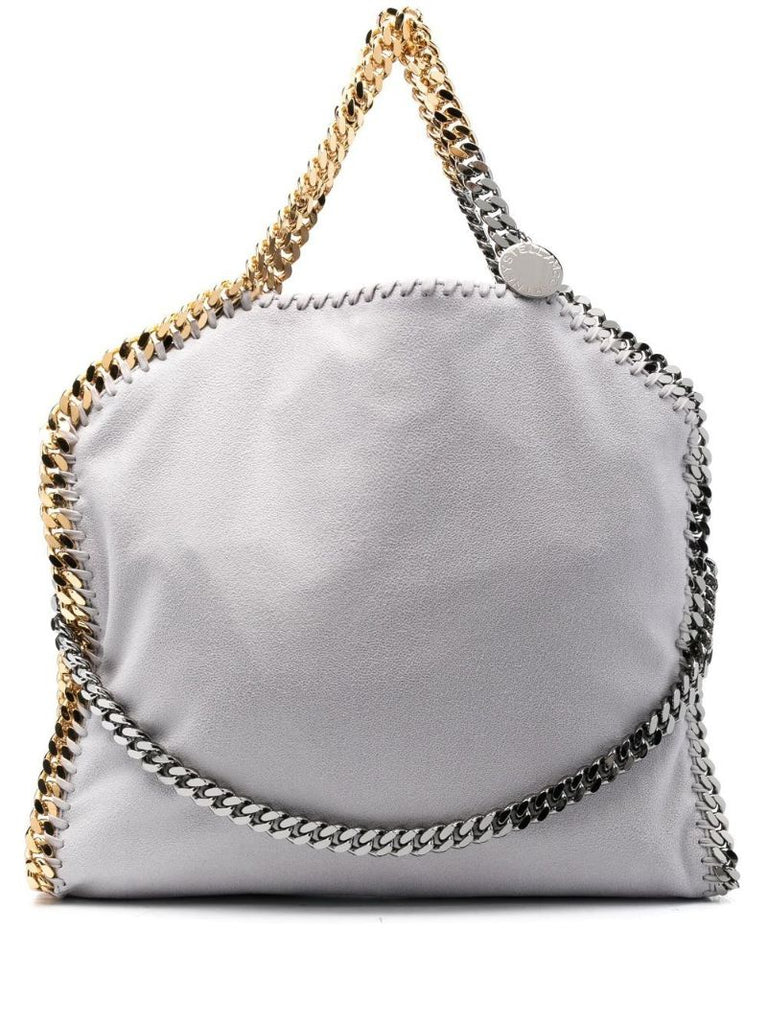Grey Falabella Foldover Tote Bag